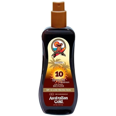 Australian Gold SPF10 Solspray m. Bronzer - 237ml
