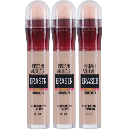 Maybelline New York Instant Anti Age Eraser Concealer 1 Light x 3