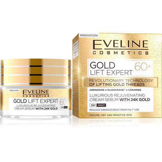 Eveline Cosmetics Gold Lift Expert Day And Night Cream 60+ 50 ml
