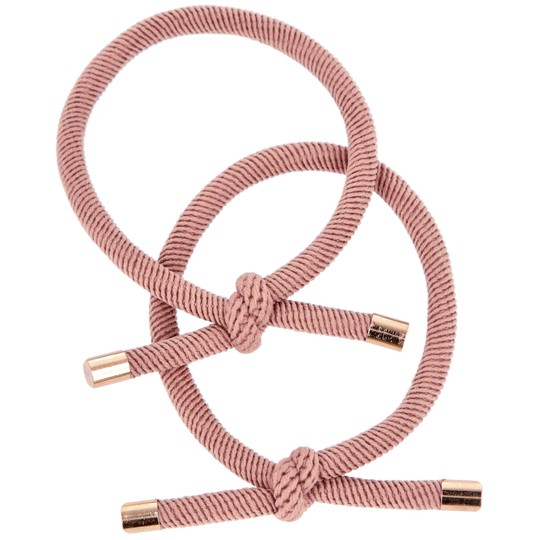 By Lyko 2 pack hårsnoddar med knutdetalj Pink