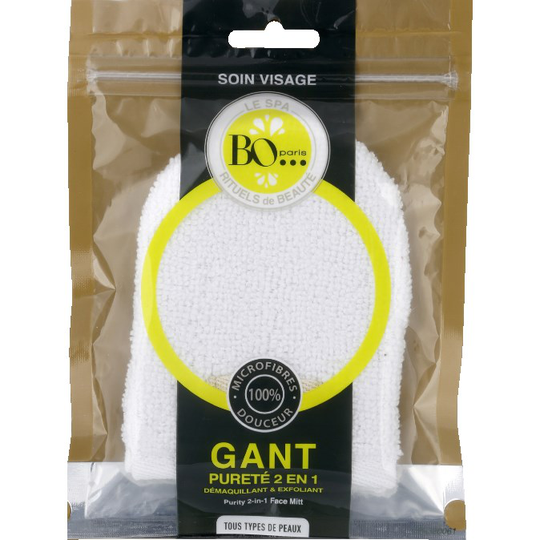 BO Paris Beauty Care Facial Cleansing Glove 2-in-1