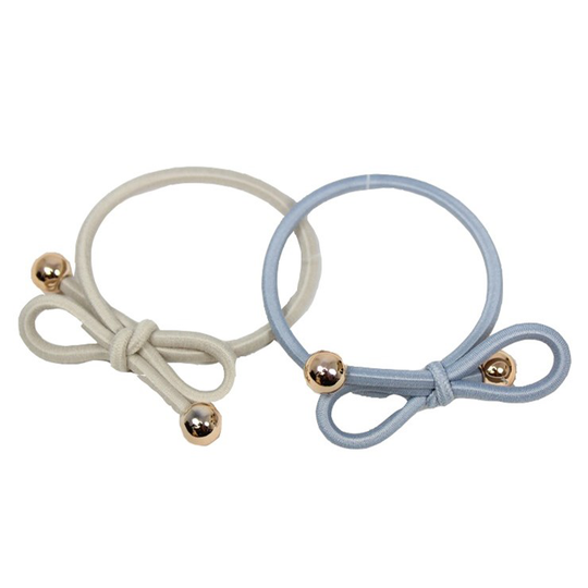 By Lyko 2 Pack Snoddar Med Rosett Lt Blue