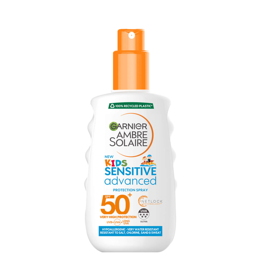 Garnier Ambre Solaire Kids Sensitive Sun Cream Spray SPF 50+ 200 ml