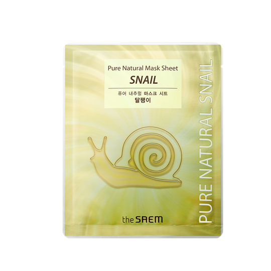 The Saem Pure Natural Mask Sheet (Snail) Mascarilla de Caracol 20 ml