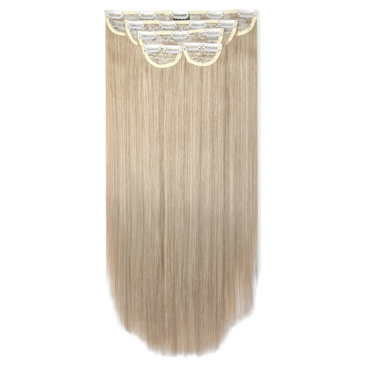 LullaBellz Super Thick 22 5 Piece Straight Clip In Extensions (Various Shades) - California Blonde