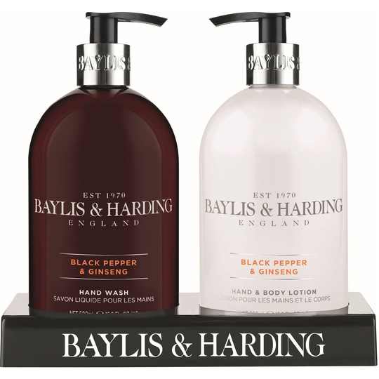 Baylis & Harding Signature Men's Black Pepper & Ginseng 2 Bottle Set 1