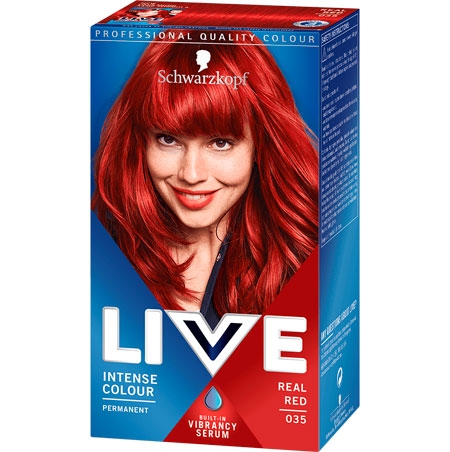 Schwarzkopf Live Permanent Hårfärg - 035 Real Red