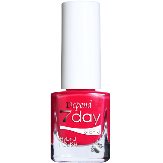 7 Day Hybrid Nail Polish 7154 Red Dandelion