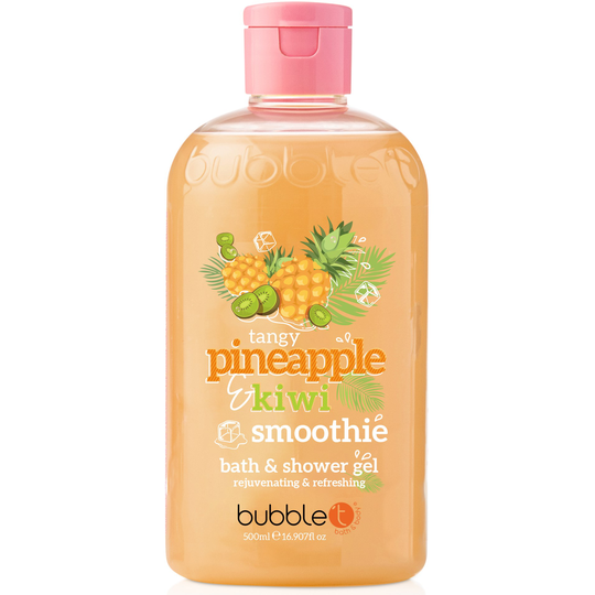 BubbleT Pineapple & Kiwi Smoothie Bath & Shower Gel 500 ml