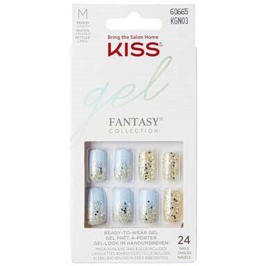 Kiss Gel Fantasy Nails Painted Veil