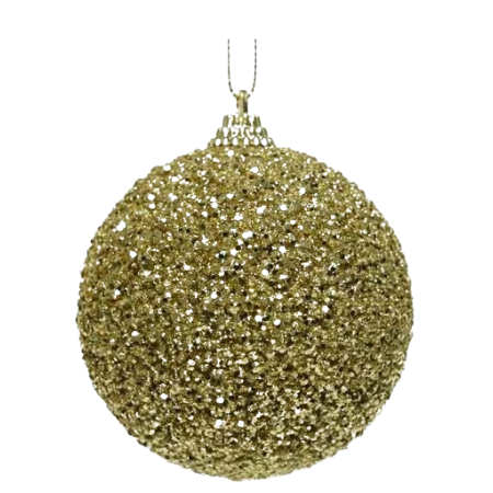 Decoris Guld Julkula M. Glitter