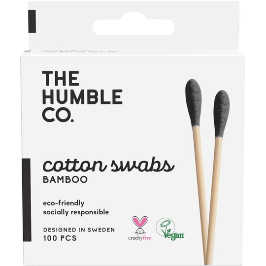 The Humble Co. Humble Natural Cotton Swabs Black