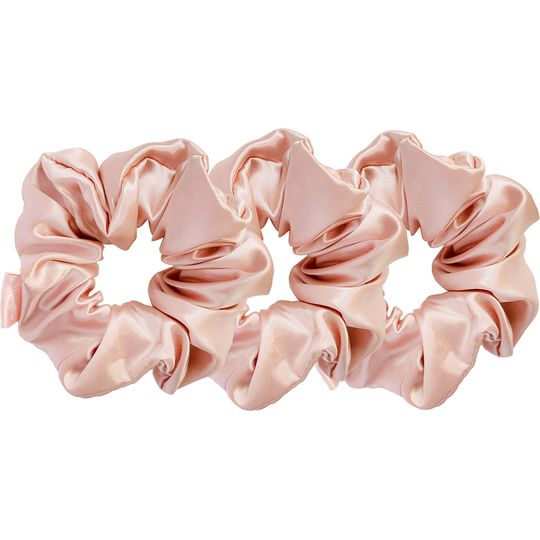 Cloud & Glow Spring Collection Silk Scrunchies 4 cm Peach