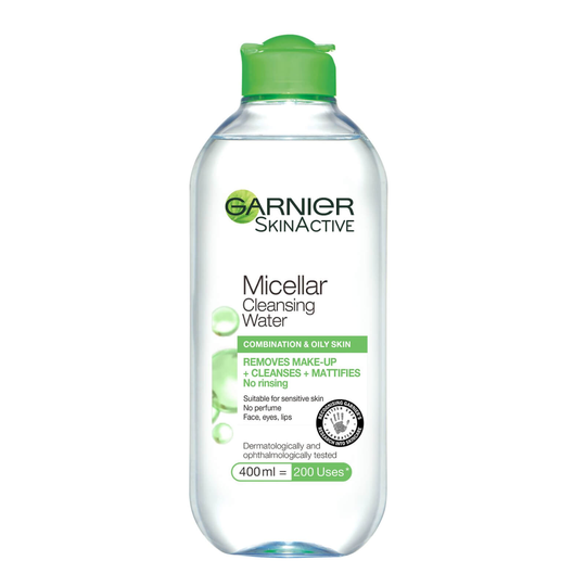 Garnier Micellar Water Facial Cleanser and Makeup Remover for Combination Skin 400ml