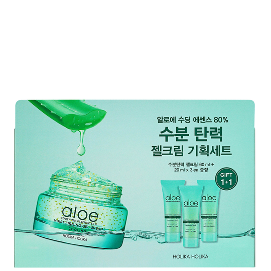 Holika Holika Aloe Soothing Essence 80% Moist Firming Gel Cream Set