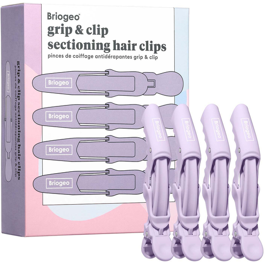 Briogeo Grip & Clip Alligator Hair Clips for Sectioning and Styling