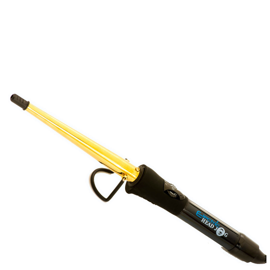 Electric Head Jog Gold Titanium Styling Wand - 19-32 mm - Brittisk stickkontakt