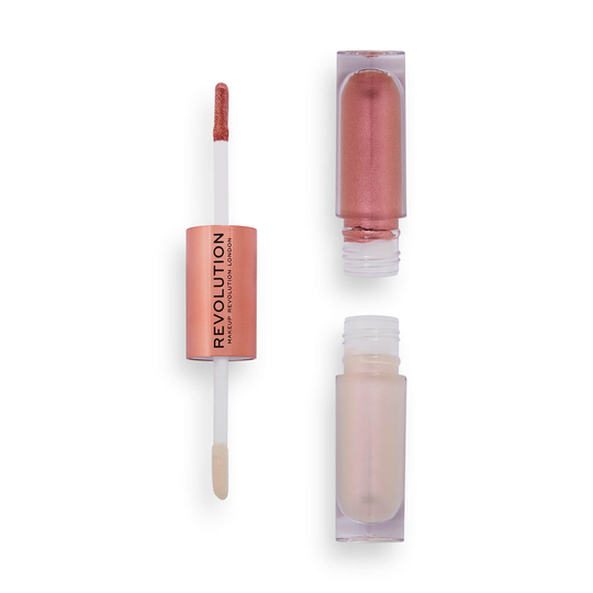 Revolution Double Up Liquid Shadow - Opulence Light Pink