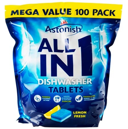 Astonish All-in-1 Diskmedeltabs - 100 st