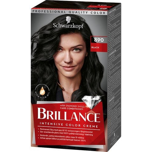 Schwarzkopf Brillance Hair Color 890 Black