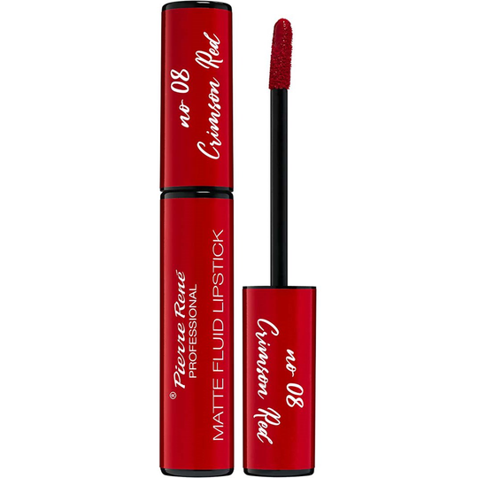 Pierre Rene Matte Fluid Lipstick 08 Crimson Red