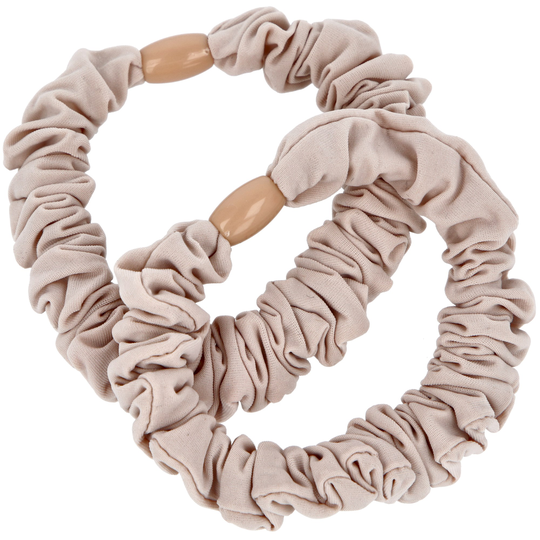 By Lyko 2 pack mjuka mini hårscrunchies Beige