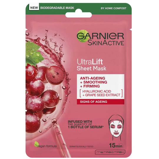 Garnier Ultralift Anti Ageing Face Sheet Mask