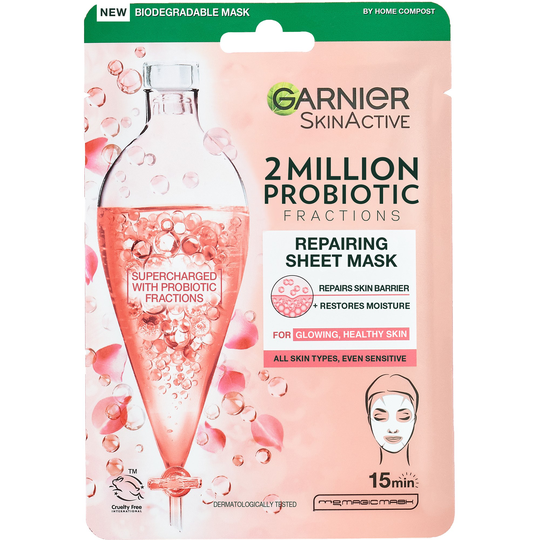 Garnier SkinActive 2 Million Probiotics Fractions Repairing Sheet Mask