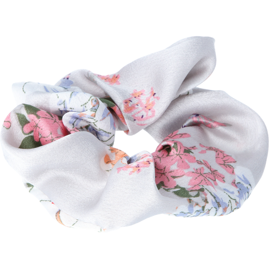 By Lyko Hairscrunchie Flower Satin Grey