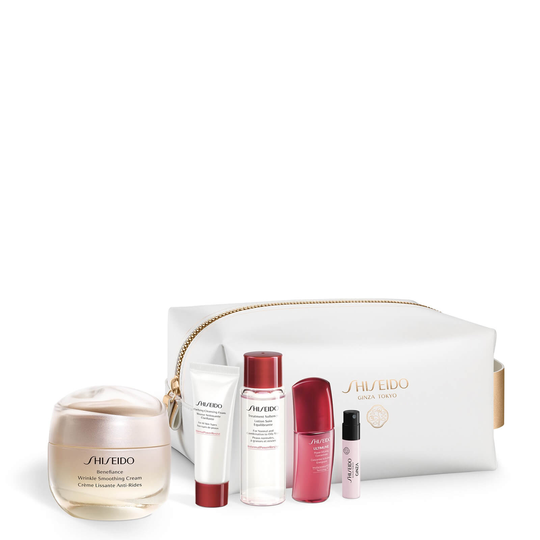 Shiseido Benefiance Wrinkle Smoothing Cream Pouch Set