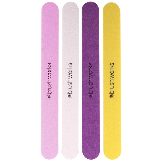 brushworks Coloured Emery Boards (4-pack)