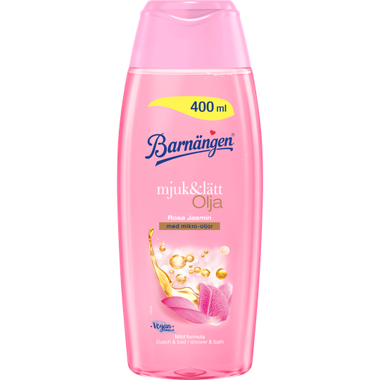 Barnängen Shower Gel Mjuk & Lätt Olja Rosa Jasmin 400 ml