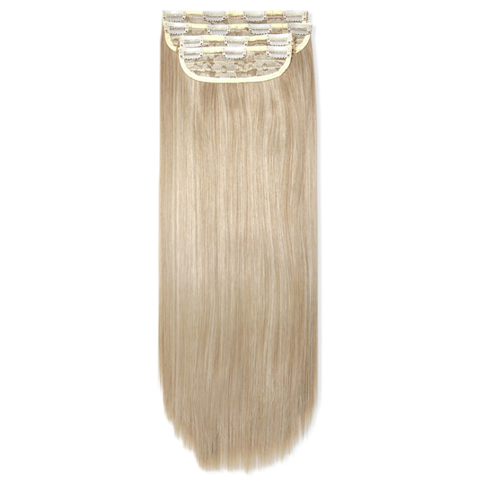 LullaBellz Ultimate Half Up Half Down 22 Straight Extension and Pony Set (Various Shades) - California Blonde