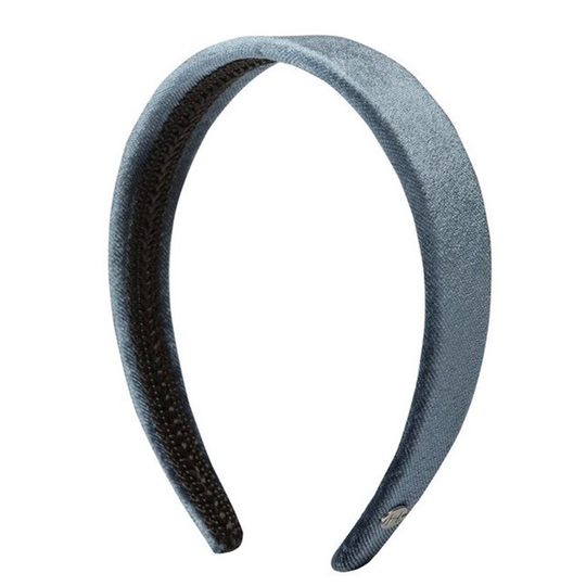 Hermine Hold Discothèque Collection HH Solid Velvet Headband Ice Blue
