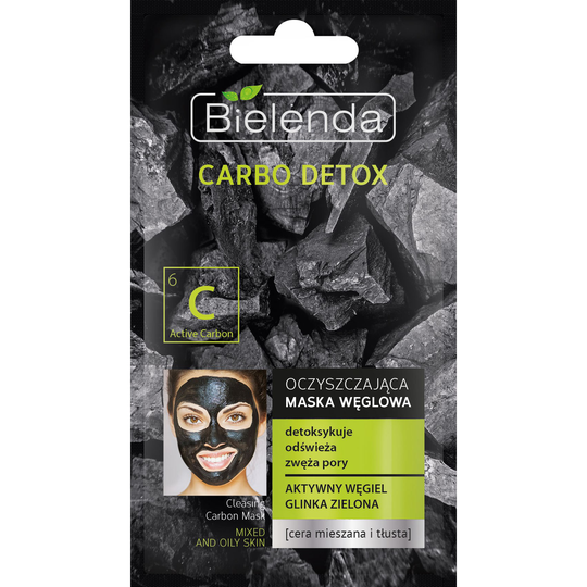 Bielenda CARBO DETOX Cleansing carbon mask for mixed and oily skin 8
