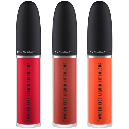 MAC Powder Kiss Red Liquid Lip Trio