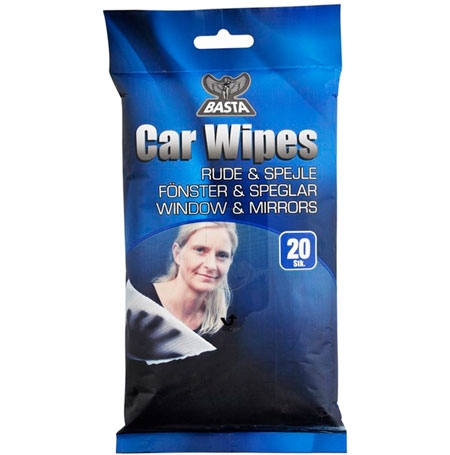 Basta Glas Rengörings Wipes - 20 st