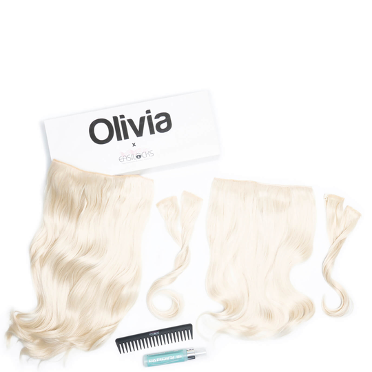 Olivia X Easilocks Wavy Collection (Various Options) - Ice Blonde