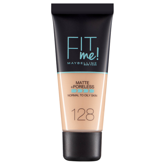 Maybelline Fit Me! Matte & Poreless Foundation 30 ml (olika nyanser) - 128 Warm Nude