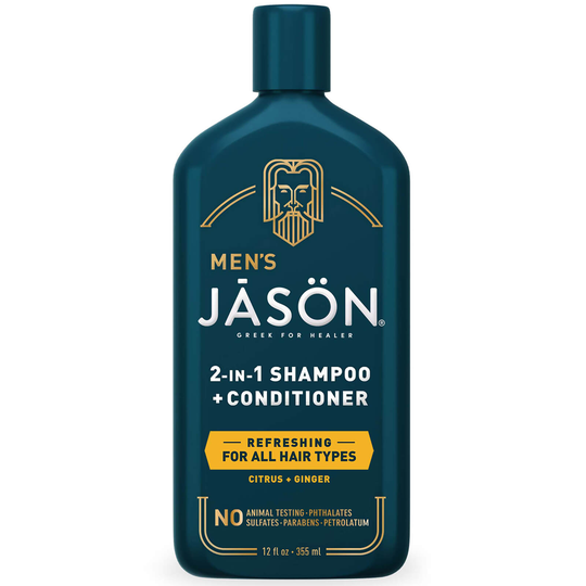 JASON Men's Refreshing 2-in-1 Shampoo and Conditioner 335ml