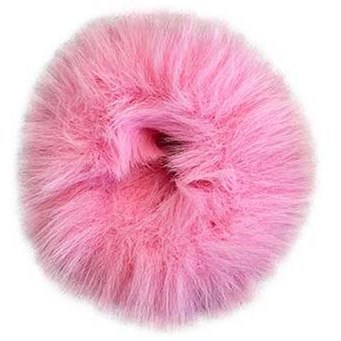 Make Up Store Scrunchie Furry Pink
