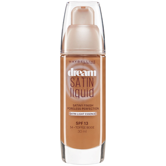 Maybelline Dream Radiant Liquid Hydrating Foundation with Hyaluronic Acid and Collagen 30ml (Various Shades) - 054 Toffee