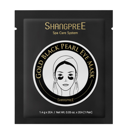 Shangpree Gold Black Pearl Eye Mask