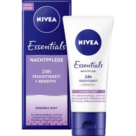 Nivea Essentials Sensitive Nattkräm - 50ml