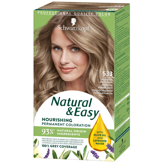 Schwarzkopf Natural & Easy Hair Color 533 Nordisk Askblond