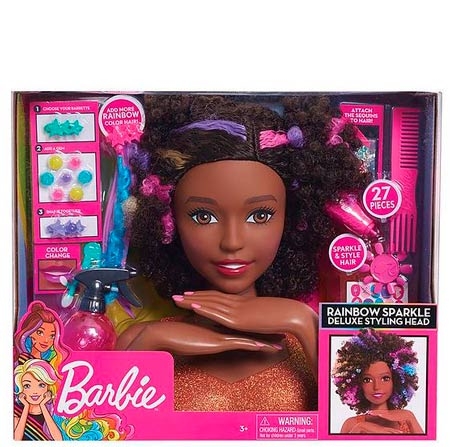 Barbie Rainbow Sparkle Deluxe Styling Head