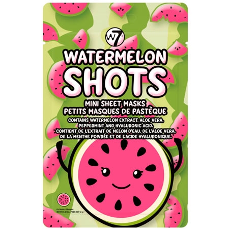 W7 Watermelon Shots Mini Ansiktsmask - 6 st