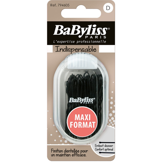 BaByliss Paris Accessories 794605 Hårnål U-form 60 st svart