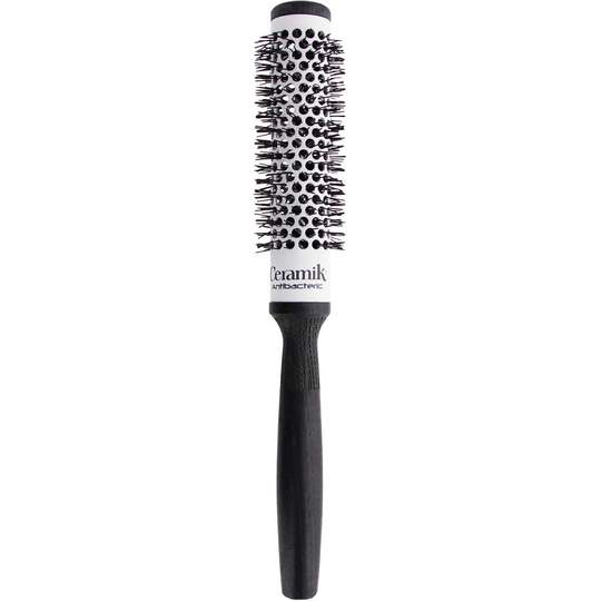 Tek Professional Ceramik Antibacteric Round Brush Ø 24 mm Black Bristl