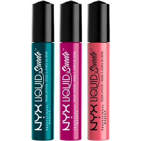 NYX Liquid Suede Creme Läppstift - 3 st.